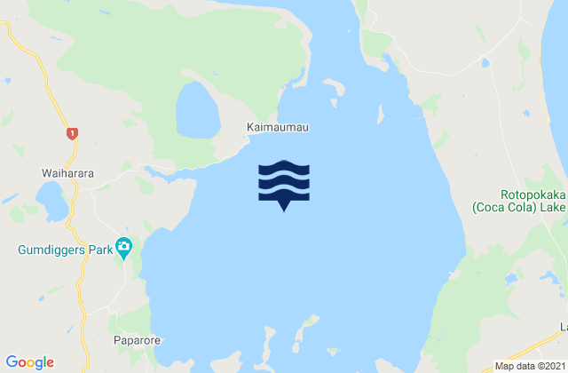 Rangaunu Harbour, New Zealand tide times map