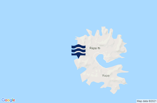 Rapa (Haurei), French Polynesia tide times map
