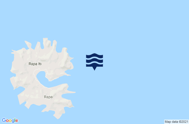 Rapa (Oparo) Island, French Polynesia tide times map