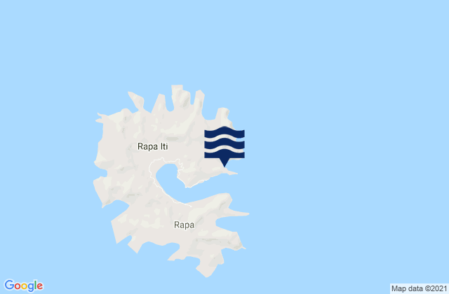 Rapa, French Polynesia tide times map