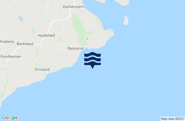 Rascarrel Bay, United Kingdom tide times map