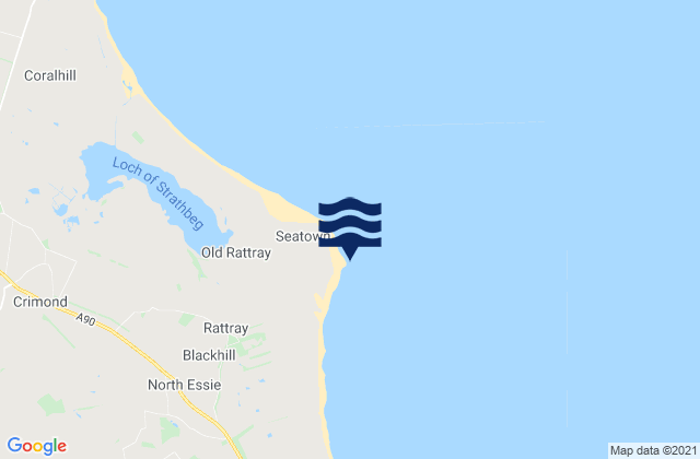 Rattray Head, United Kingdom tide times map