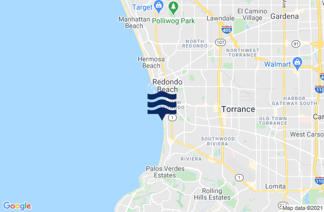 Redondo Beach State Park, United States tide chart map