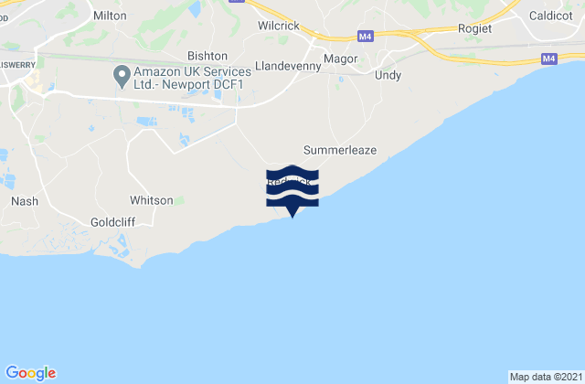 Redwick, United Kingdom tide times map