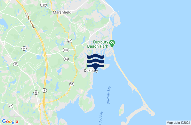 Residents Beach Duxbury, United States tide chart map