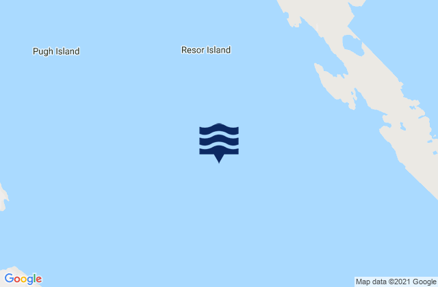 Resor Island, Canada tide times map