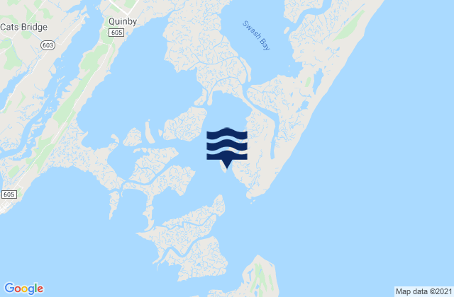 Revel Creek (Revel Island), United States tide chart map