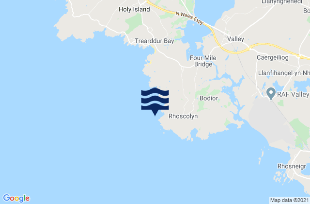 Rhoscolyn Head, United Kingdom tide times map