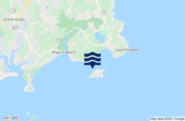 Richmond Island, United States tide chart map
