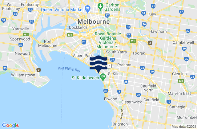 Richmond, Australia tide times map
