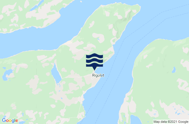 Rigolet, Canada tide times map