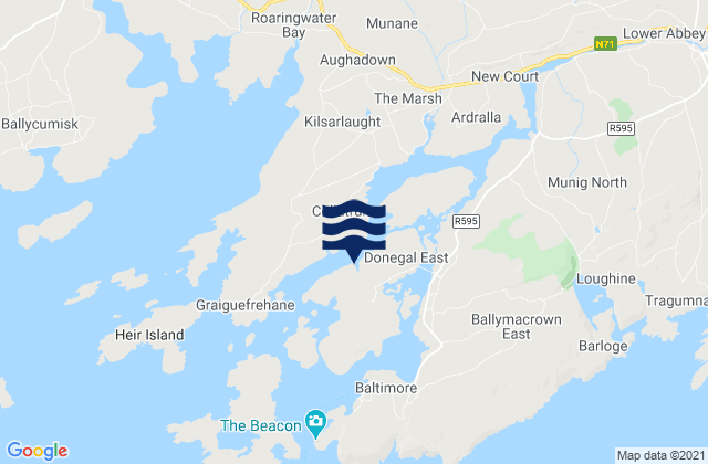 Ringarogy Island, Ireland tide times map