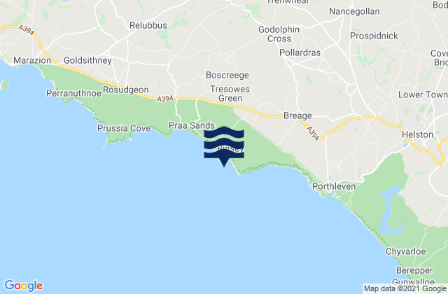 Rinsey Head, United Kingdom tide times map