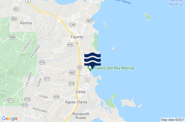 Rio Arriba Barrio, Puerto Rico tide times map