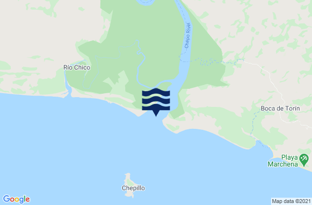 Rio Chepo, Panama tide times map