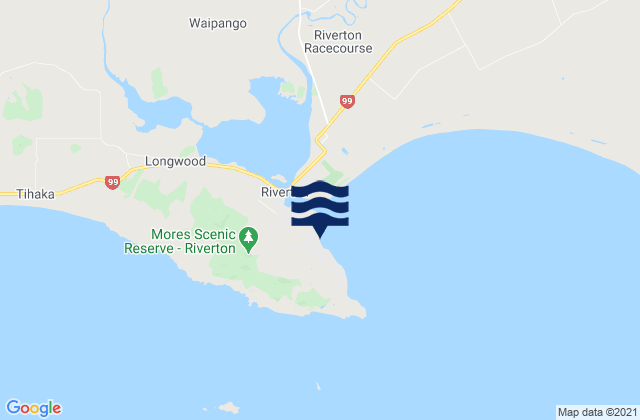 Riverton/Aparima, New Zealand tide times map