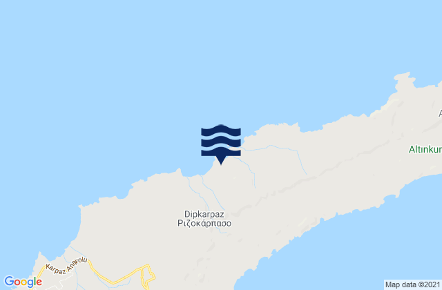 Rizokarpaso, Cyprus tide times map