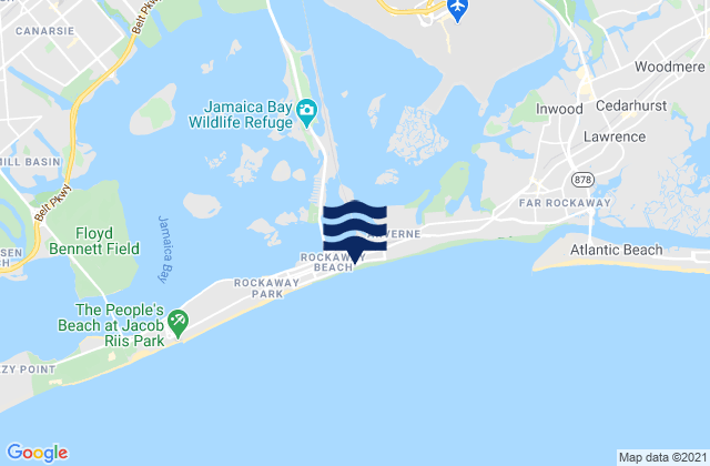 Rockaway Beach Queens, United States tide chart map