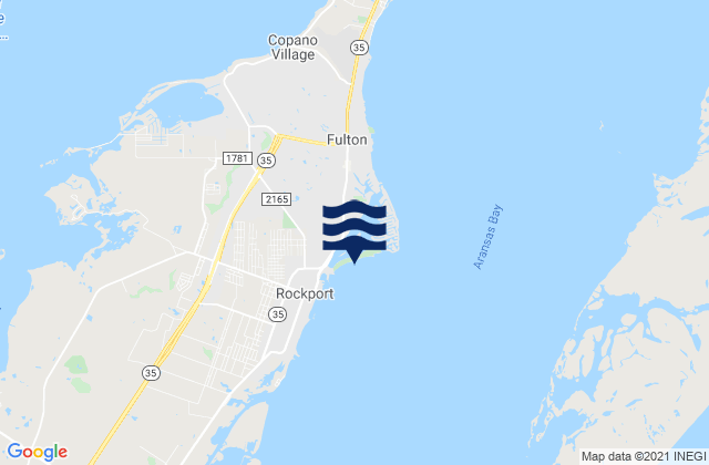 Rockport Beach, United States tide chart map