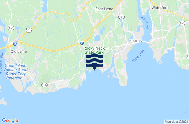 Rocky Neck State Park, United States tide chart map
