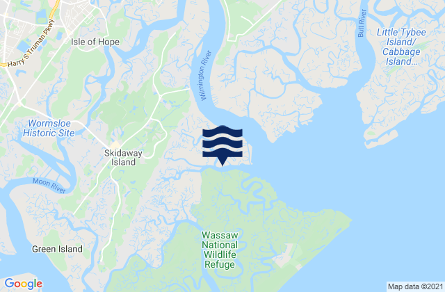 Romerly Marsh Creek, United States tide chart map