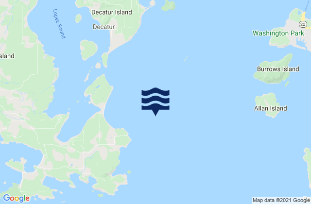 Rosario Strait, United States tide chart map