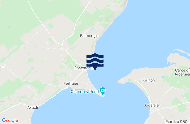 Rosemarkie Bay, United Kingdom tide times map