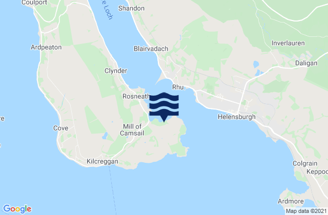 Rosneath, United Kingdom tide times map