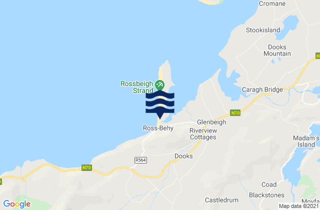 Rossbeigh, Ireland tide times map