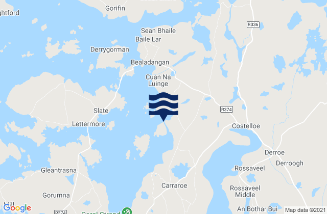 Rossroe Island, Ireland tide times map