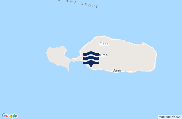 Rotuma, Fiji tide times map