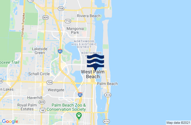 Royal Palms State Beach, United States tide chart map