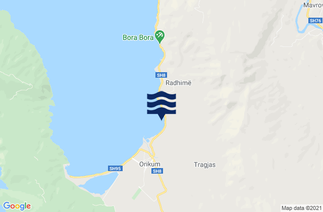 Rrethi i Vlores, Albania tide times map