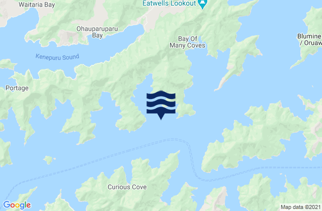 Ruakaka Bay, New Zealand tide times map