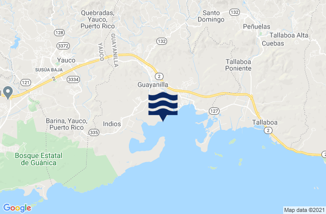 Rufina Barrio, Puerto Rico tide times map
