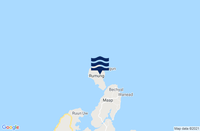 Rumung Municipality, Micronesia tide times map