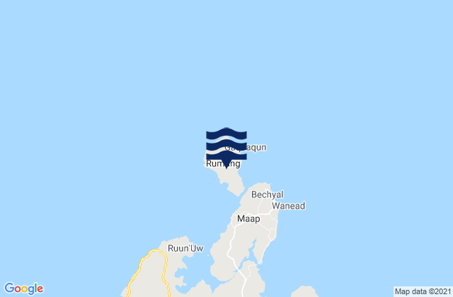 Rumung, Micronesia tide times map