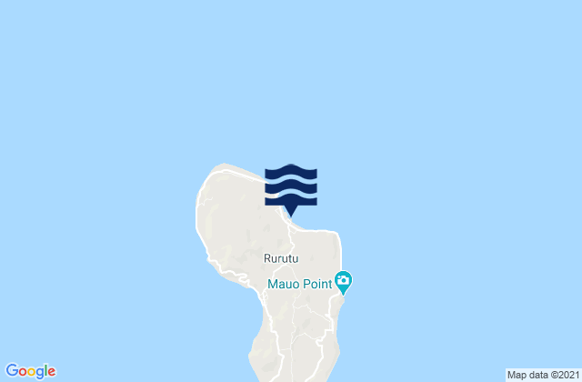 Rurutu, French Polynesia tide times map