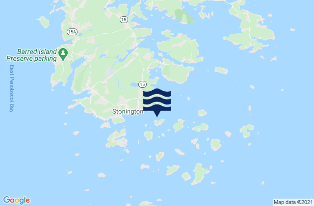 Russ Island N of Deer Island Thorofare, United States tide chart map