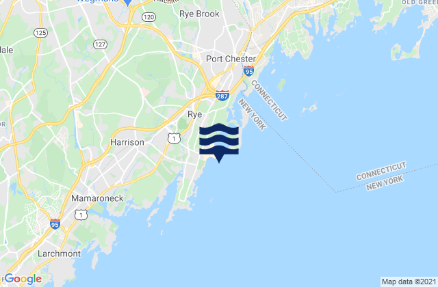 Rye Beach, United States tide chart map