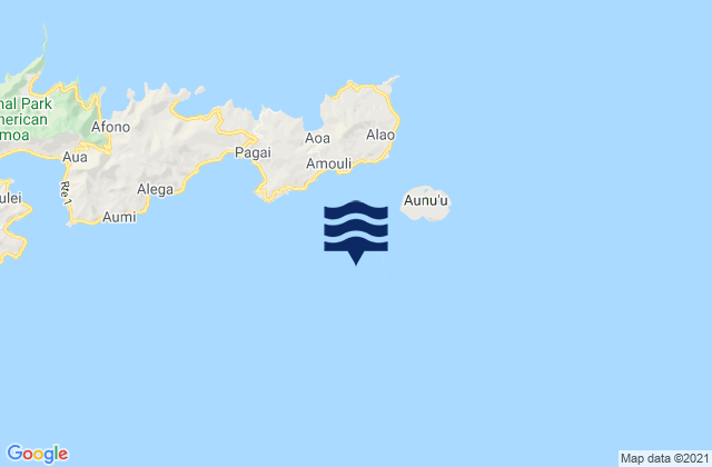 Sa'ole County, American Samoa tide times map