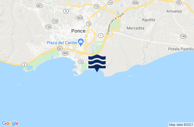 Sabanetas Barrio, Puerto Rico tide times map