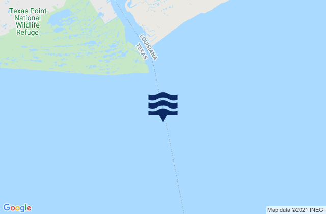 Sabine Pass (jetty), United States tide chart map