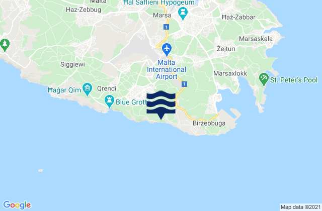 Safi, Malta tide times map