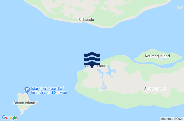 Saibai Island, Papua New Guinea tide times map