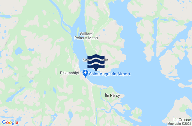 Saint-Augustin, Canada tide times map