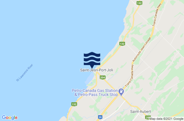 Saint-Jean-Port-Joli, Canada tide times map