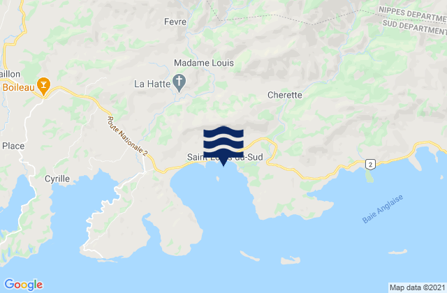Saint-Louis du Sud, Haiti tide times map