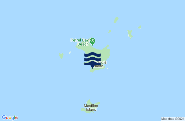 Saint Francis Island, Australia tide times map