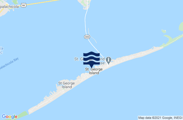 Saint George Island, Sikes Cut, United States tide chart map